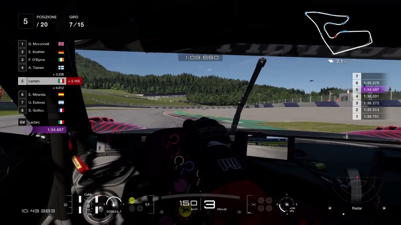 GARA GRAN TURISMO 7 RED BULL RACING CON LA FERRARI 296 2023 GT3