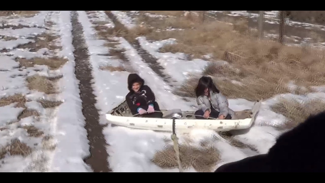 Redneck Sledding