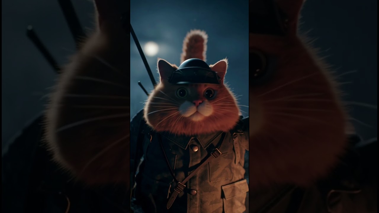 This Cat Survived World War II (AI Cinematic)