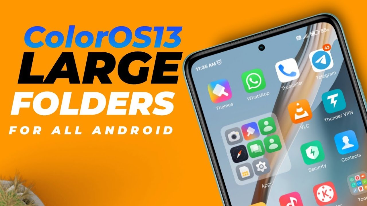 How To Get ColorOS13-like Large App Folders On Any Android