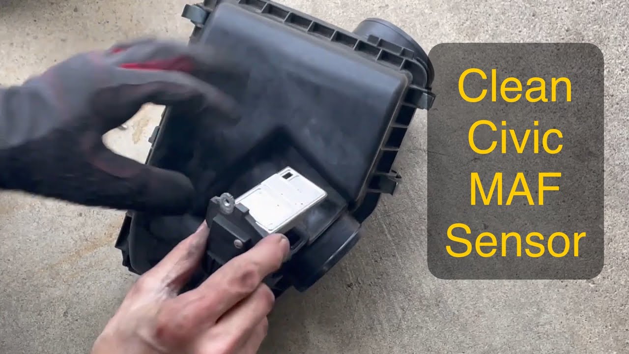 Clean Mass Air Flow Sensor (MAF) on a 9th generation Honda Civic (2012 - 2015)