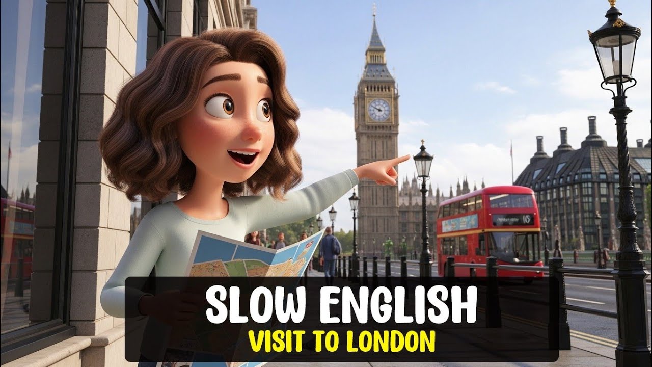 Visit to London | Real Life English Listening Practice | Level A2 | Slow English