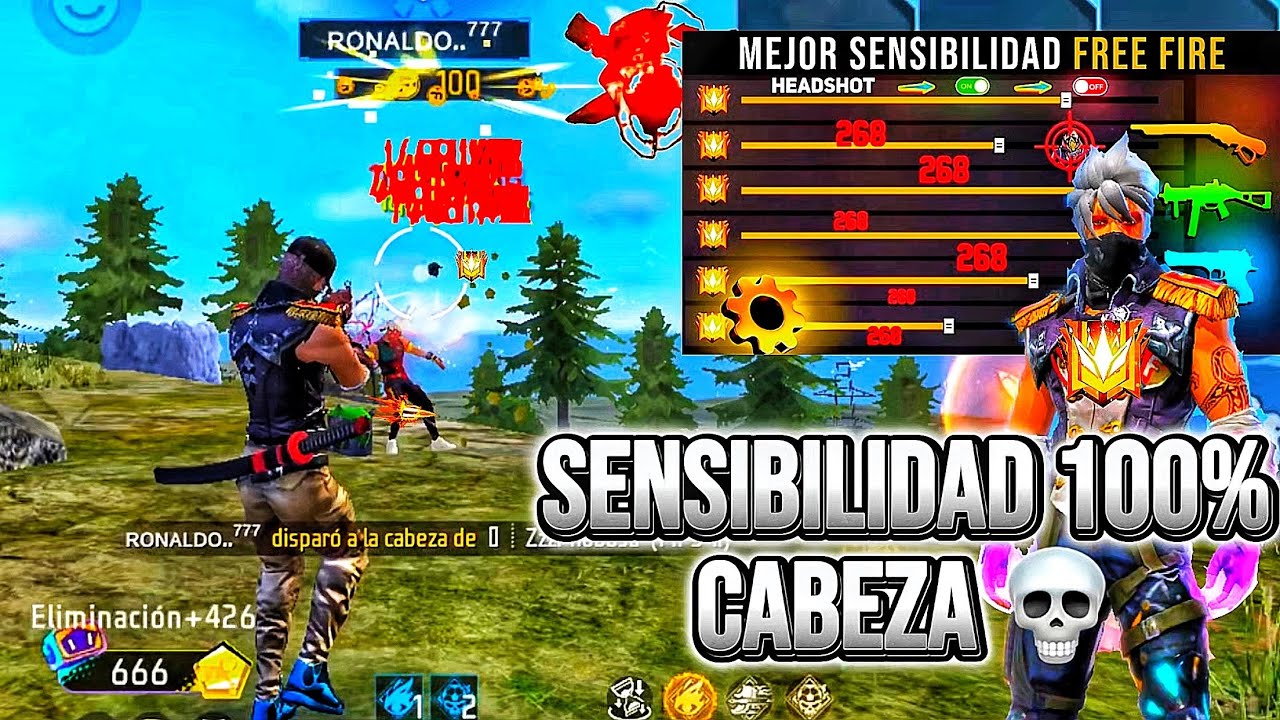 SENSIBILIDAD ⚙️ ACTUALIZADA sin DPI para pegar TODO ROJO EN FREE FIRE NUEVA ACTUALIZACIÓN