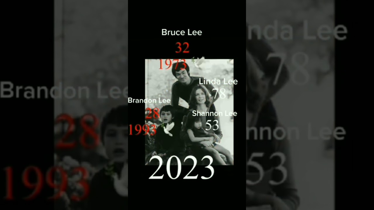 Bruce Lee and Linda Lee, Brandon Lee and Shannon Lee Then vs Now