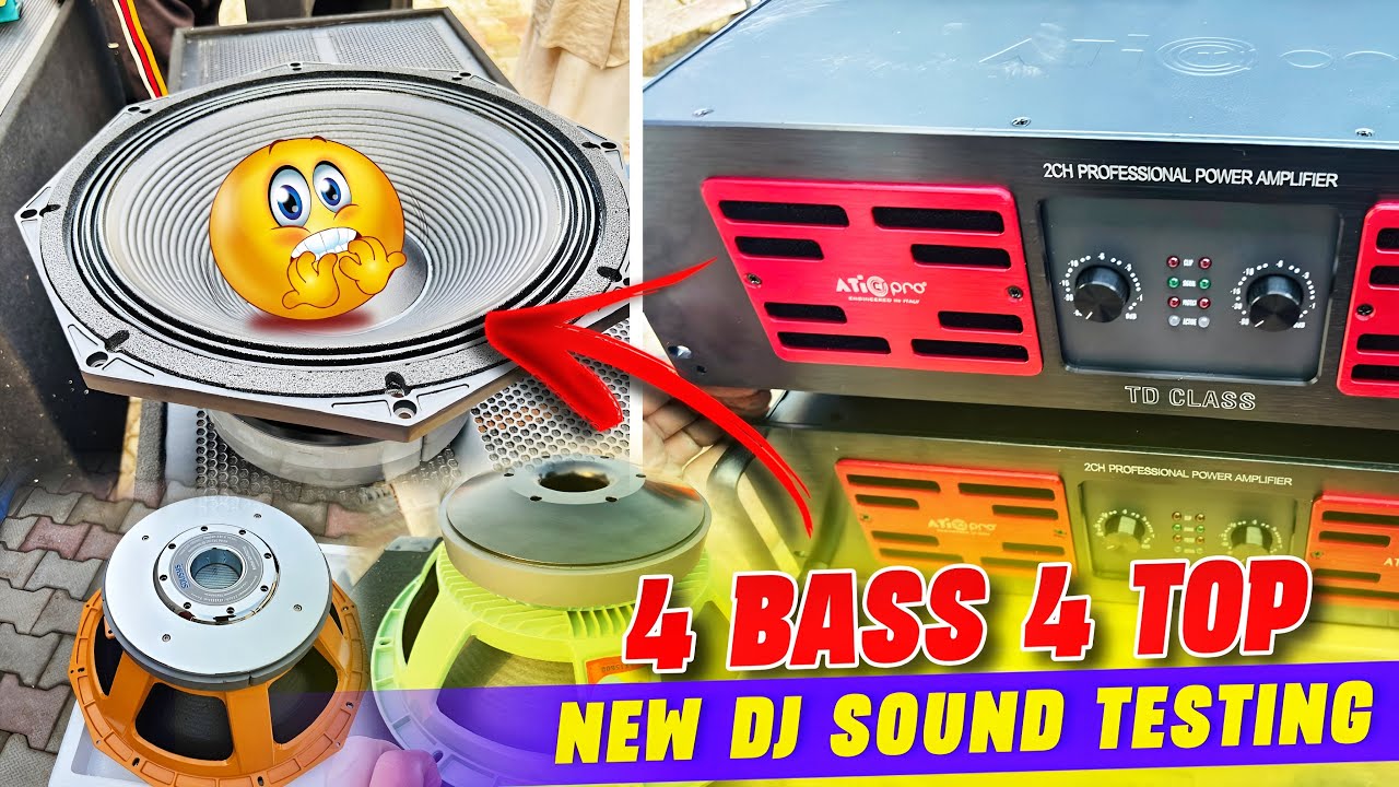 Ati Pro Yx1875 Ati Pro Td10000 Amplifier 4Bass 4Top Testing 