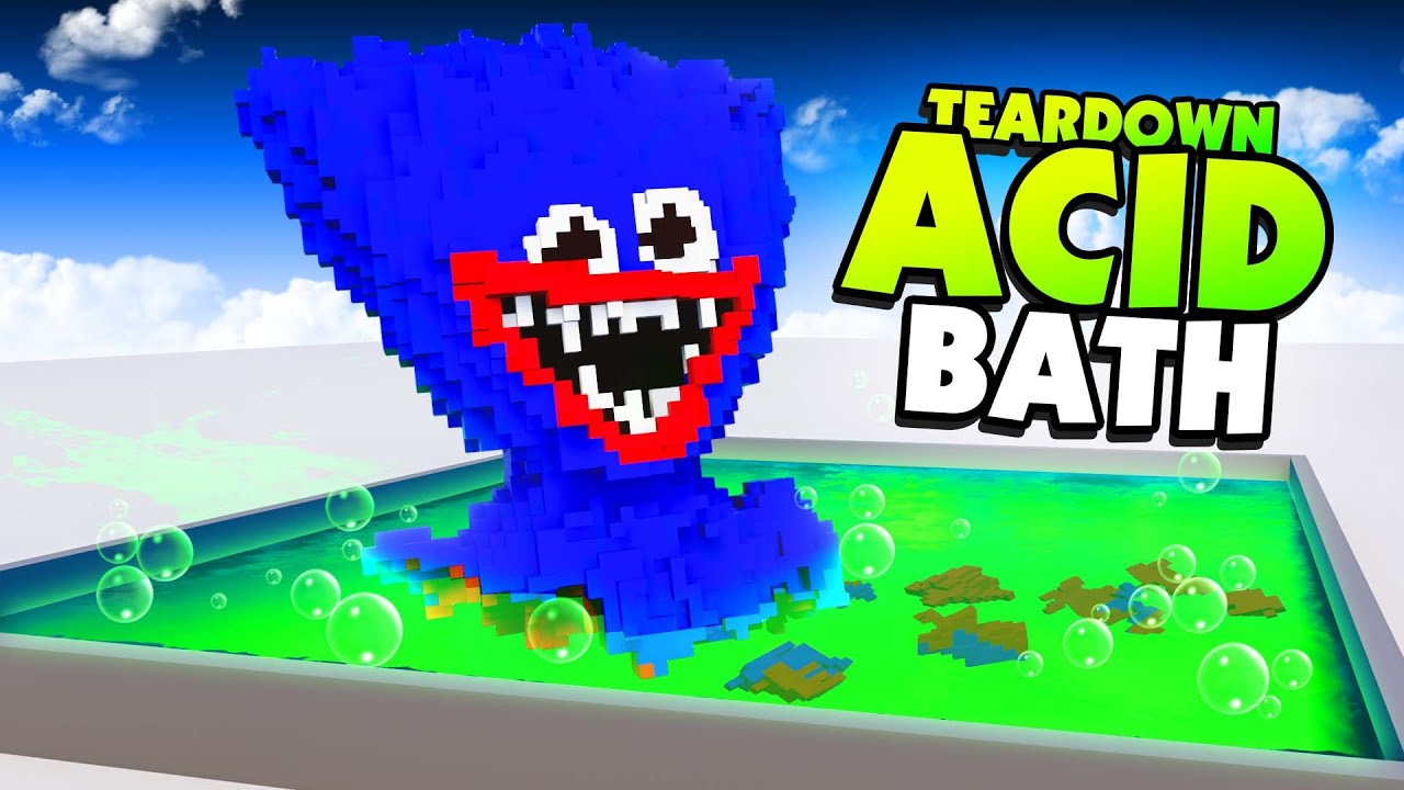 Плавим HUGGY WUGGY в ACID! Разбираем модов