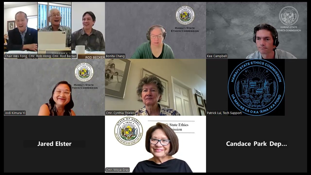 January 26, 2026 Hawai'i State Ethics Commission - Sunshine Law Meeting