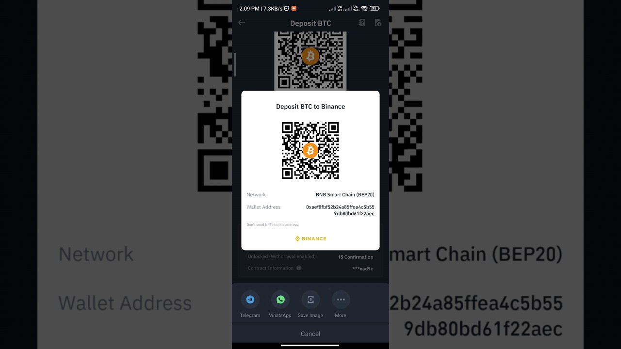Find binance wallet address | binance #binance #bitcoin #btc #wallet #address
