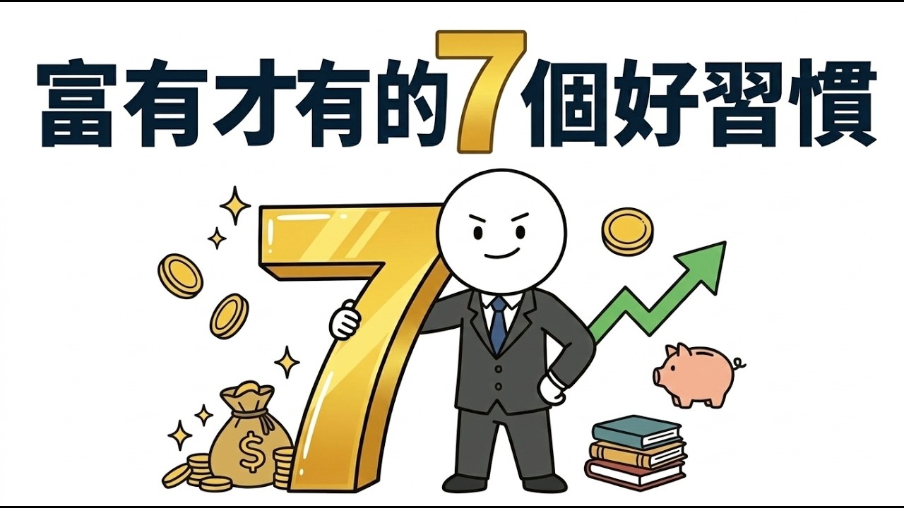 富有才有的7个好习惯。為什麼有人越來越有錢，你卻月光？7個習慣差距驚人