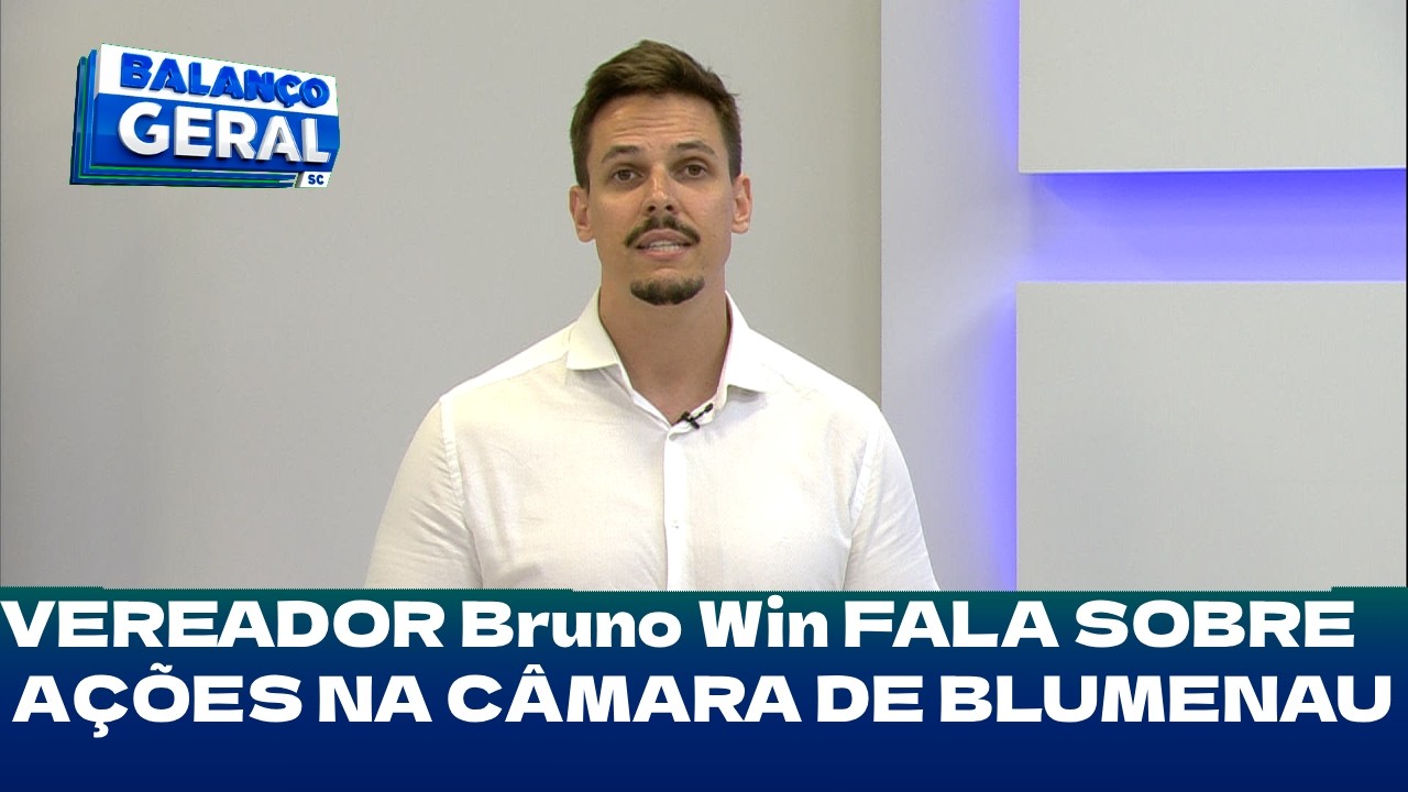 Minuto Cidadania: vereador Bruno Win fala sobre ações na Câmara de Blumenau