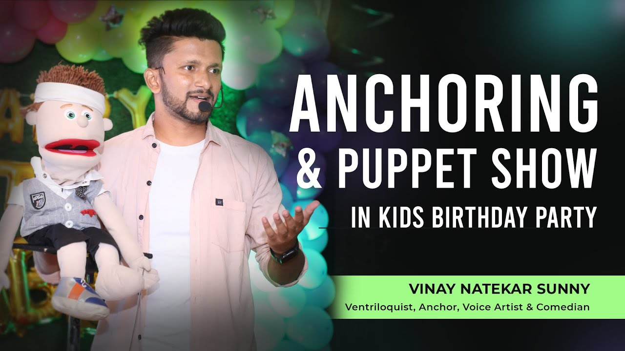 Anchoring & Talking doll #puppetshow in Birthday Party