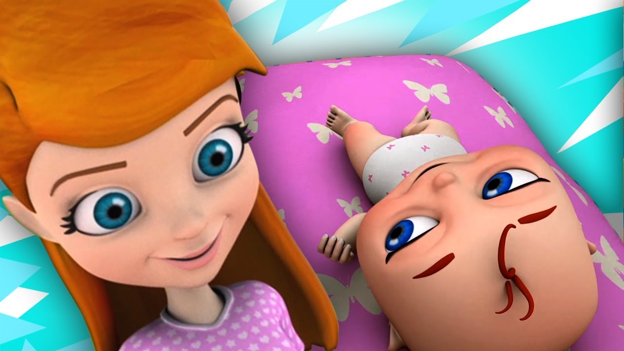 Tyst liten baby | rim på svenska | barnkammare rim | 3d tecknad | rim för barn | Hush Little Baby