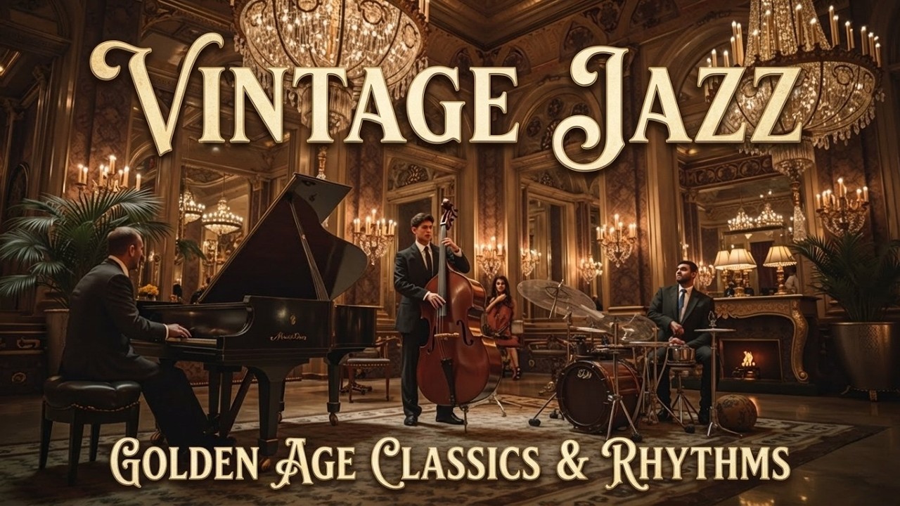 Muzyka Jazz Vintage ~ Relaksujący klasyczny jazz, swing z lat 40. i radio retro