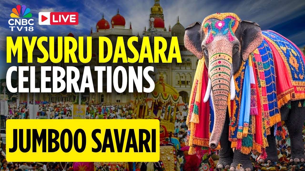 Dasara 2025 LIVE: Drone Show in Mysore | Grand Jamboo Savari From Mysore Palace | Nada Habba | N18L
