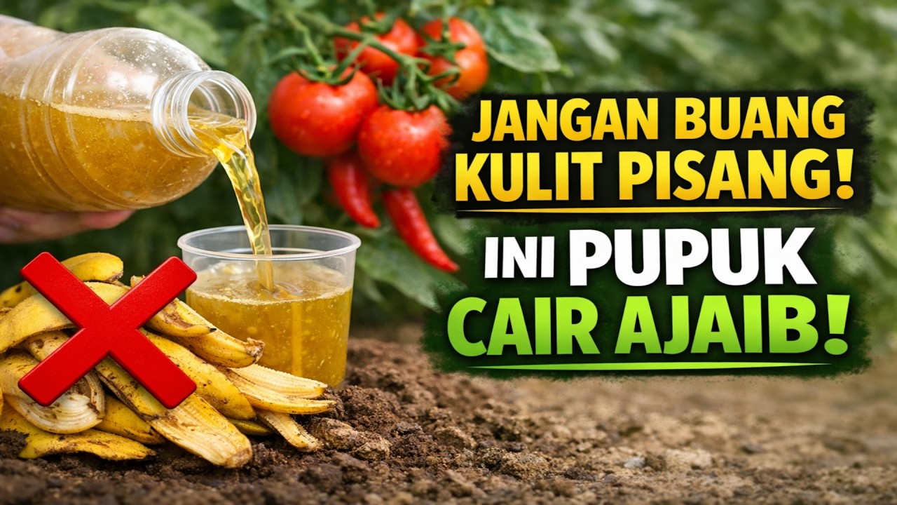 STOP Buang Kulit Pisang! Ternyata Ini Pupuk CAIR AJAIB Bikin Tomat & Cabai Berbuah Lebat!