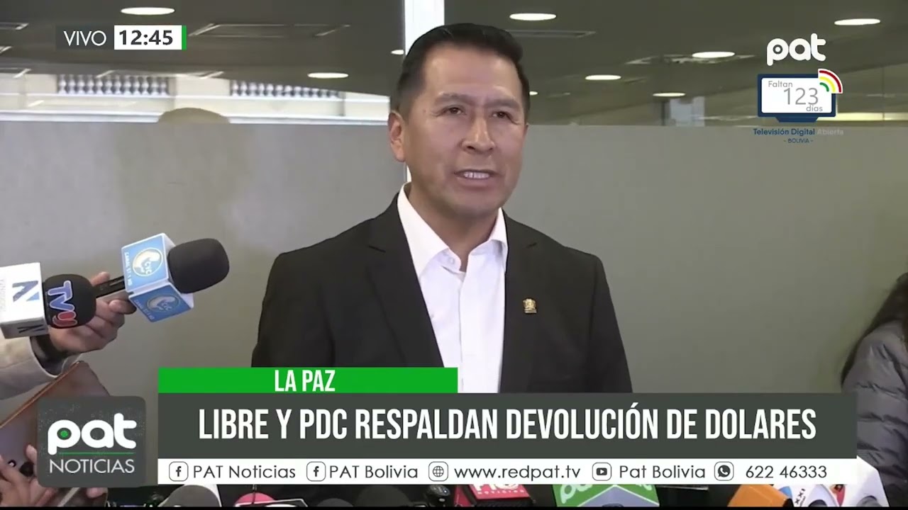 Legisladores respaldan la devolución de depósitos en dólares