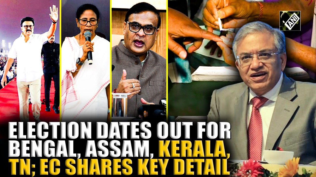 WATCH: Election Commission schedules polls and counting dates for Assam, TN, WB, Kerala, Puducherry