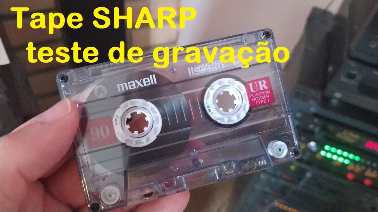 Tape deck SHARP RT-20B Teste de gravação!