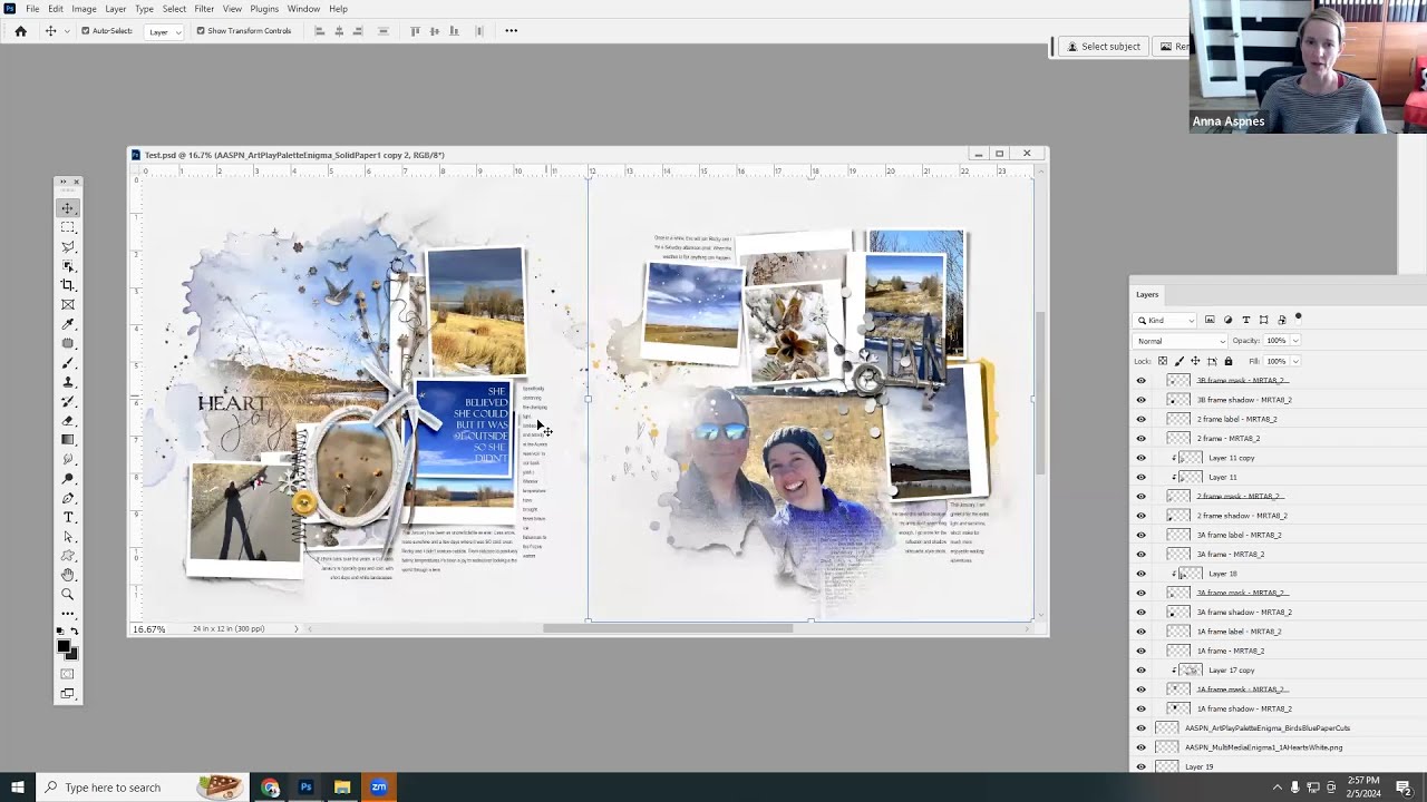 Create a Double-Page  Digital Scrapbooking Spread plus Simple Guidance for Taking Better Photos