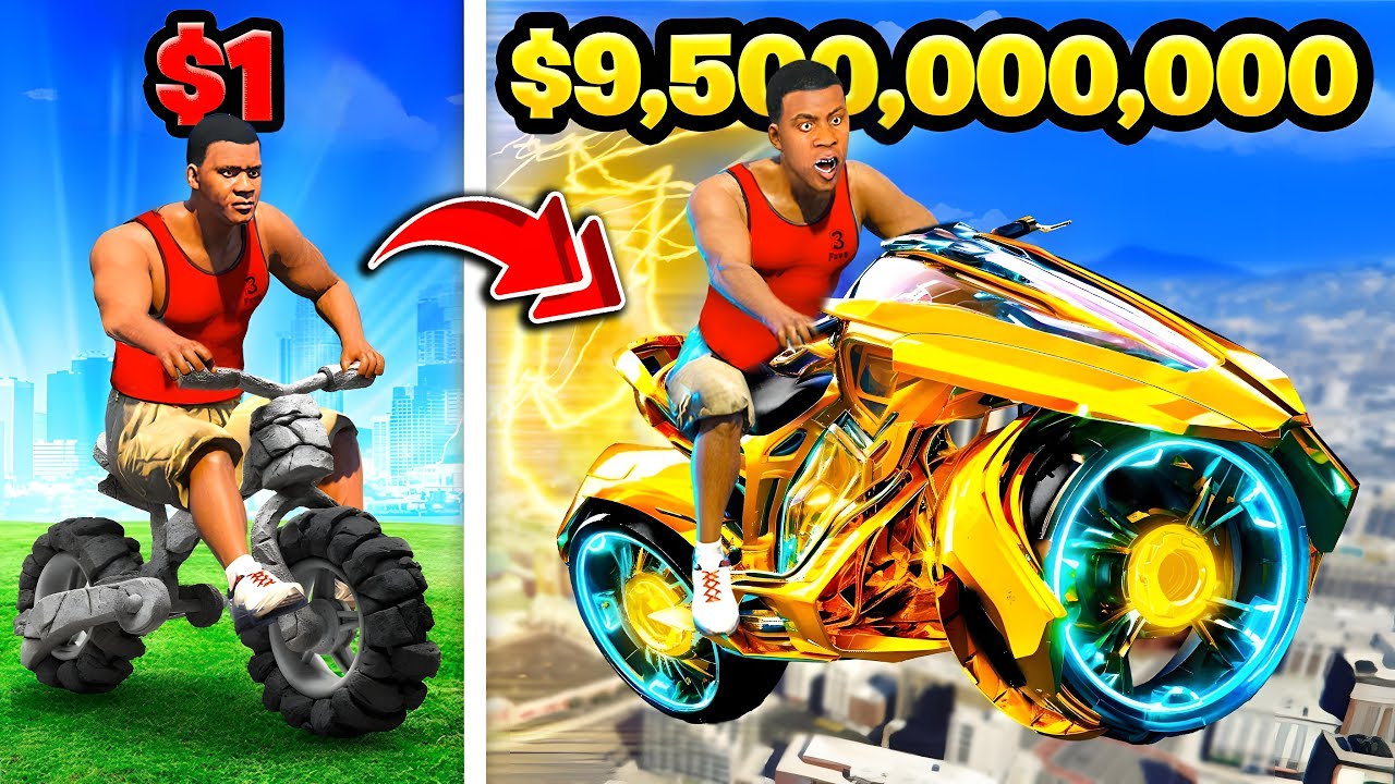 $1 To $1,000,000 BIKE In GTA 5
