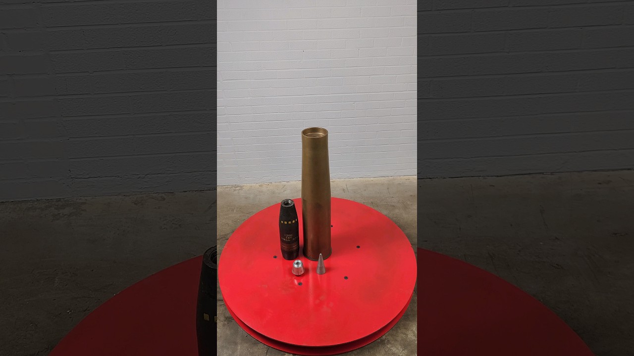 4.7in/120mm Drill Round For The M1 Anti-Aircraft Gun #ordnance #military #ww2 #war