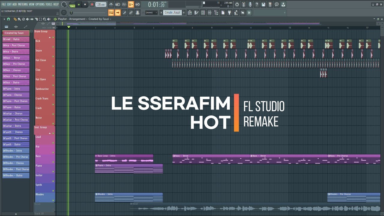 LE SSERAFIM (르세라핌) 'HOT' | Instrumental