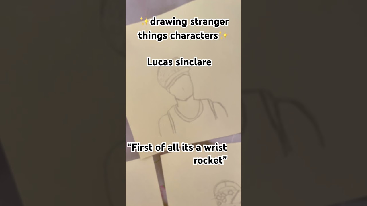 Drawing stranger things characters 