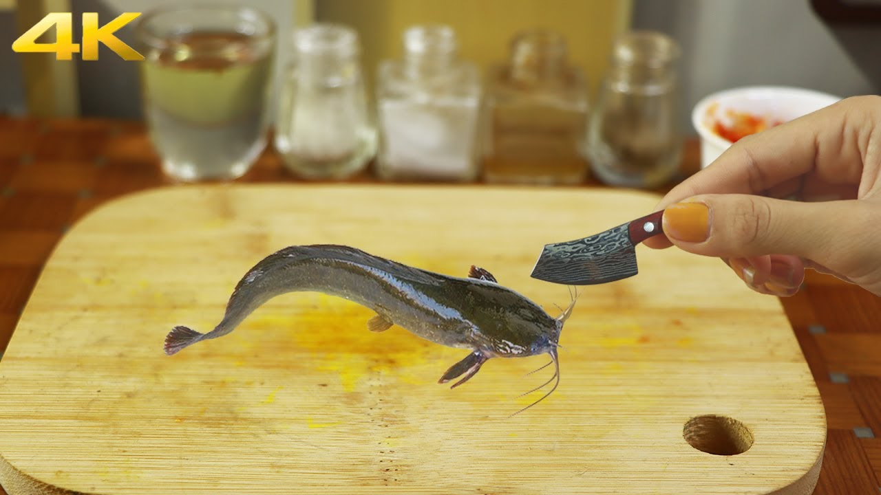The Best Miniature Fish Cooking Recipes | How To Cook Miniature Catfish Spicy Fried Foods