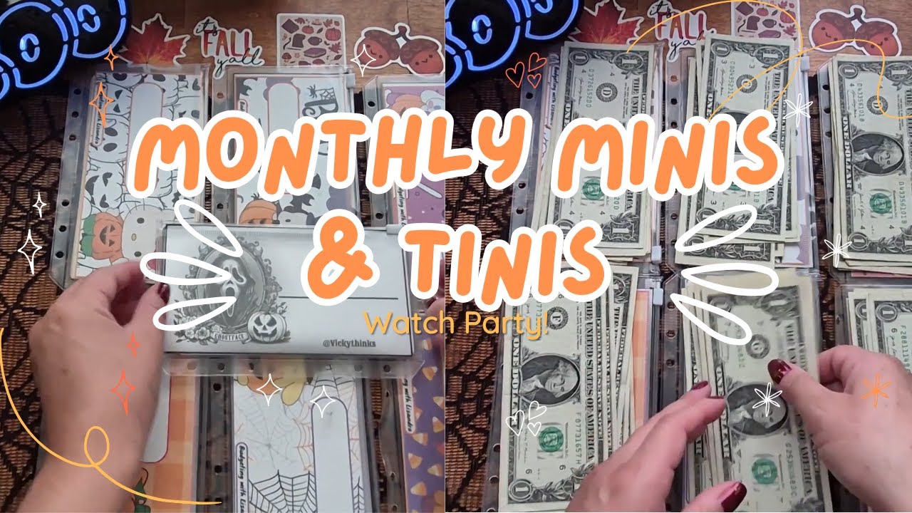 1 HR Long Monthly SEP. #minimonday | Savings challenges | Cash Stuffing | #freebies