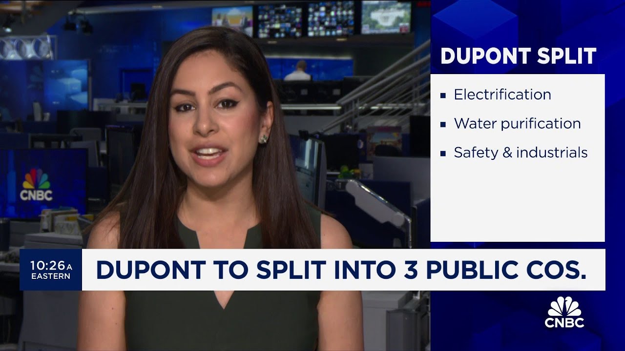 DuPont to split into three companies