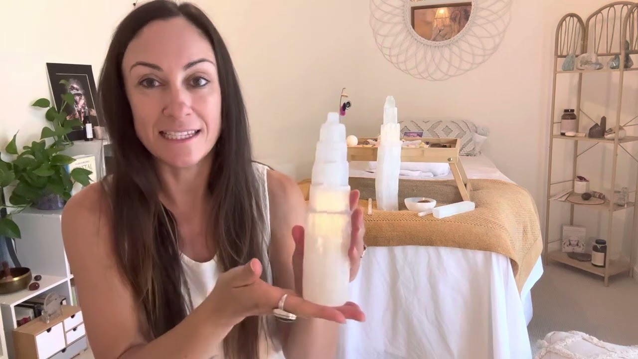 How to cleanse your crystals using a selenite tower✨ with @tehla-jane