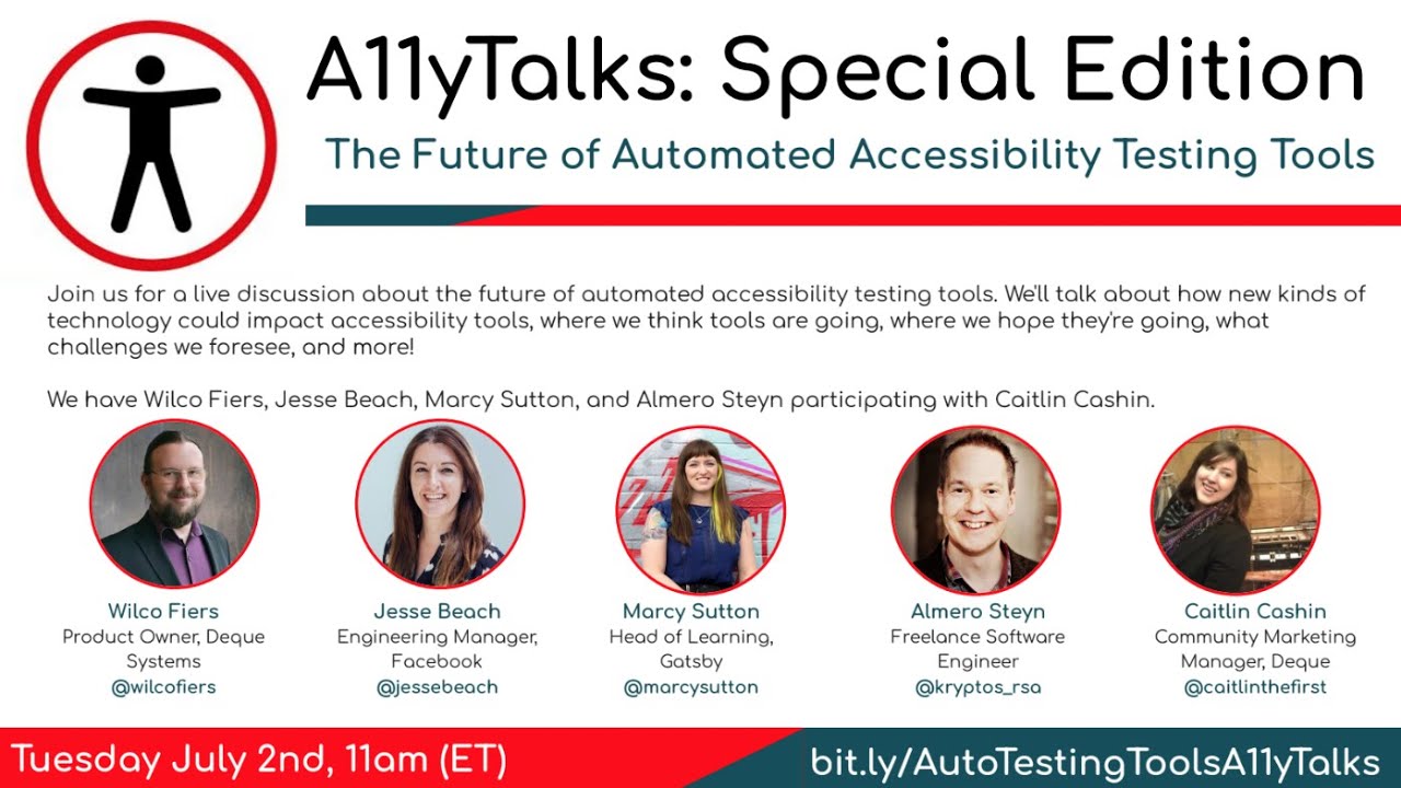 The Future of Automated Accessibility Testing Tools (A11yTalks - Jul 2019)
