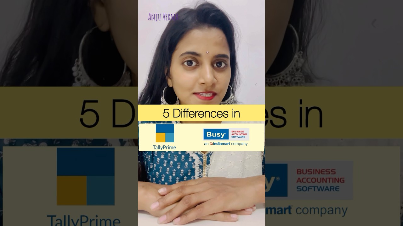 Difference between Tally and Busy Software #tallyprime #busysoftware #tallycourse  #onlinedigital
