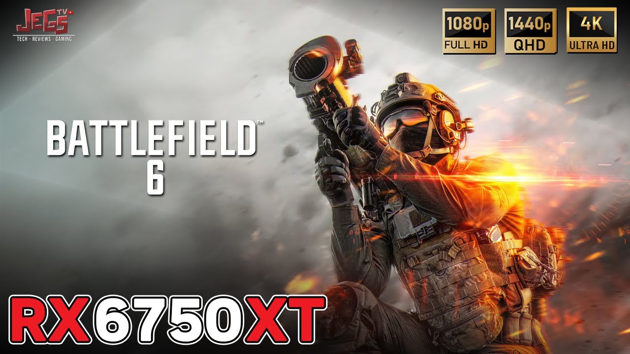 Battlefield 6 | RX 6750 XT x R7 7800X3D | FHD, QHD, 4K benchmarks