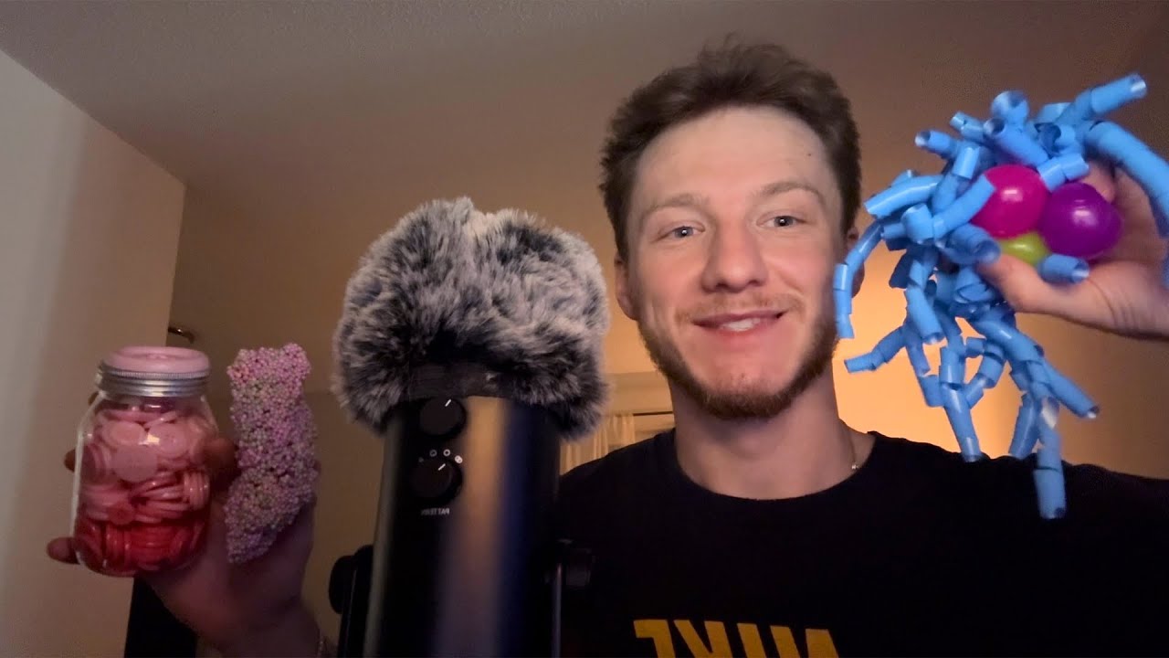 making your brain melt with $1 triggers ASMR! (tapping, sticky sounds, foam, whispering)