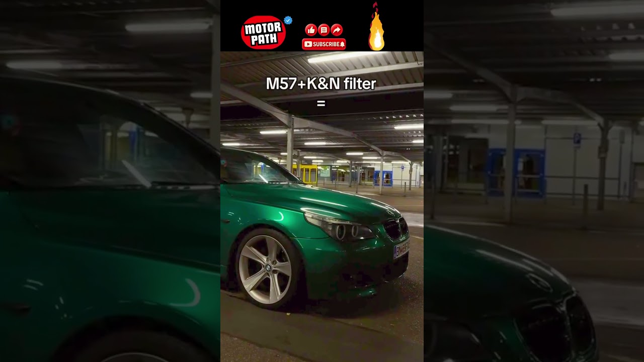 M57 with K&N Filter Makes the E60 go Stututu😍 #m57 #e60 #knfilters #stututu #airfilter #shorts