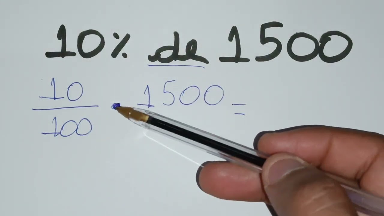 10% de 1500 - Porcentagem - Como Calcular?