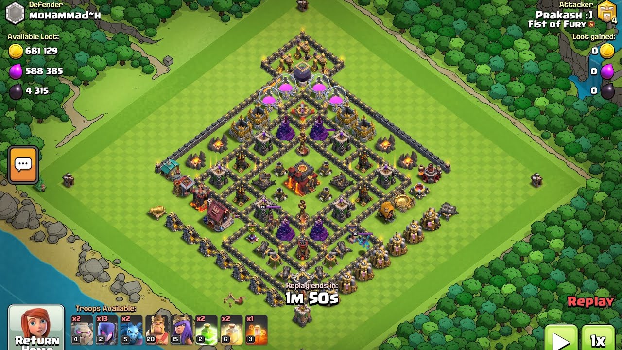 Power of Giant Arrow || CoC || th 10 base revenge attack 3 star.