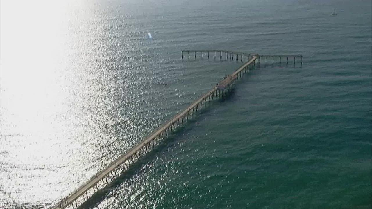 Chopper 8 over the Ocean Beach pier