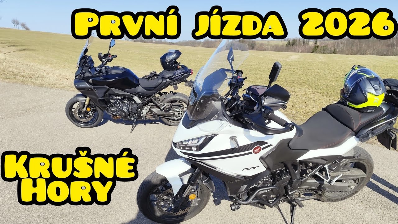 Honda NT1100 + Yamaha Tracer 9GT - první jízda 2026 (28.2.2026) / Insta X5