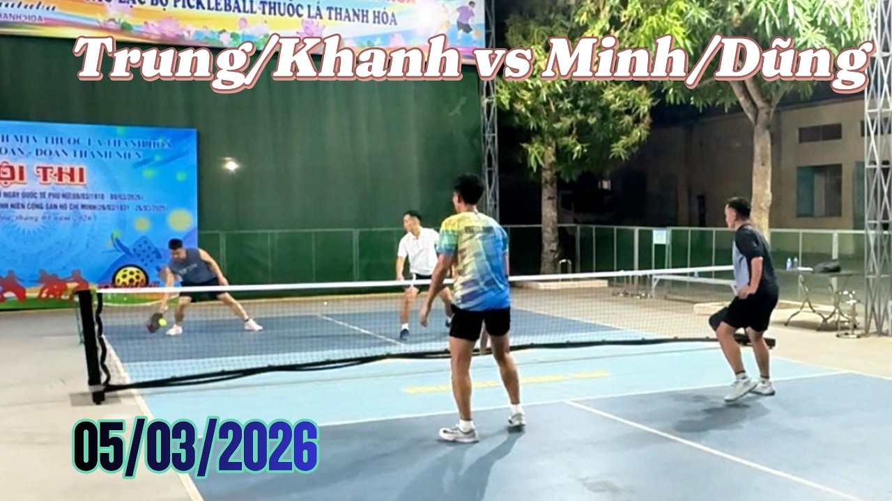 Pickleball Quê Tôi | Trung/Khanh vs Minh/Dũng - Sân Pick Nhà Máy Thuốc Lá