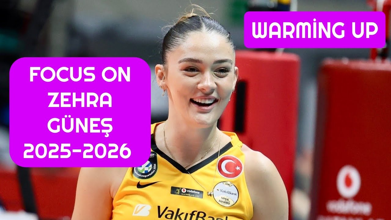Focus On Zehra Gunes Warming Up  2025-2026 Vakıfbank 3-0 Beşiktaş 18.10.2025 #zehragunes #volleyball