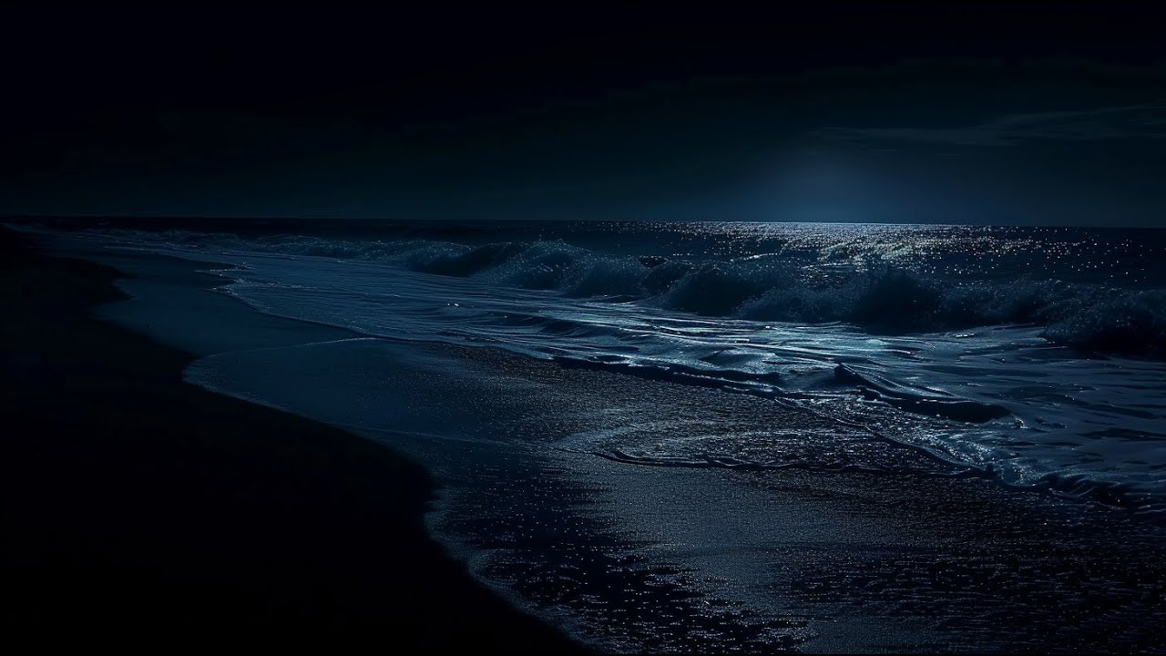 Sleep Instantly Within 3 Minutes with Ocean sounds at night ★︎ Insomnia Healing. Stress Relief Music