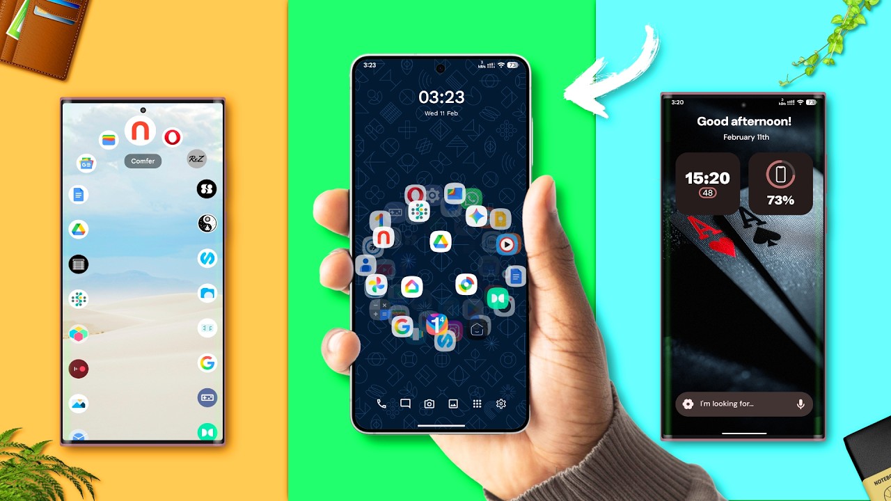 Топ-5 УНИКАЛЬНЫХ лаунчеров для Android, которые ОБЯЗАТЕЛЬНО нужно попробовать в 2026 году! 🚀