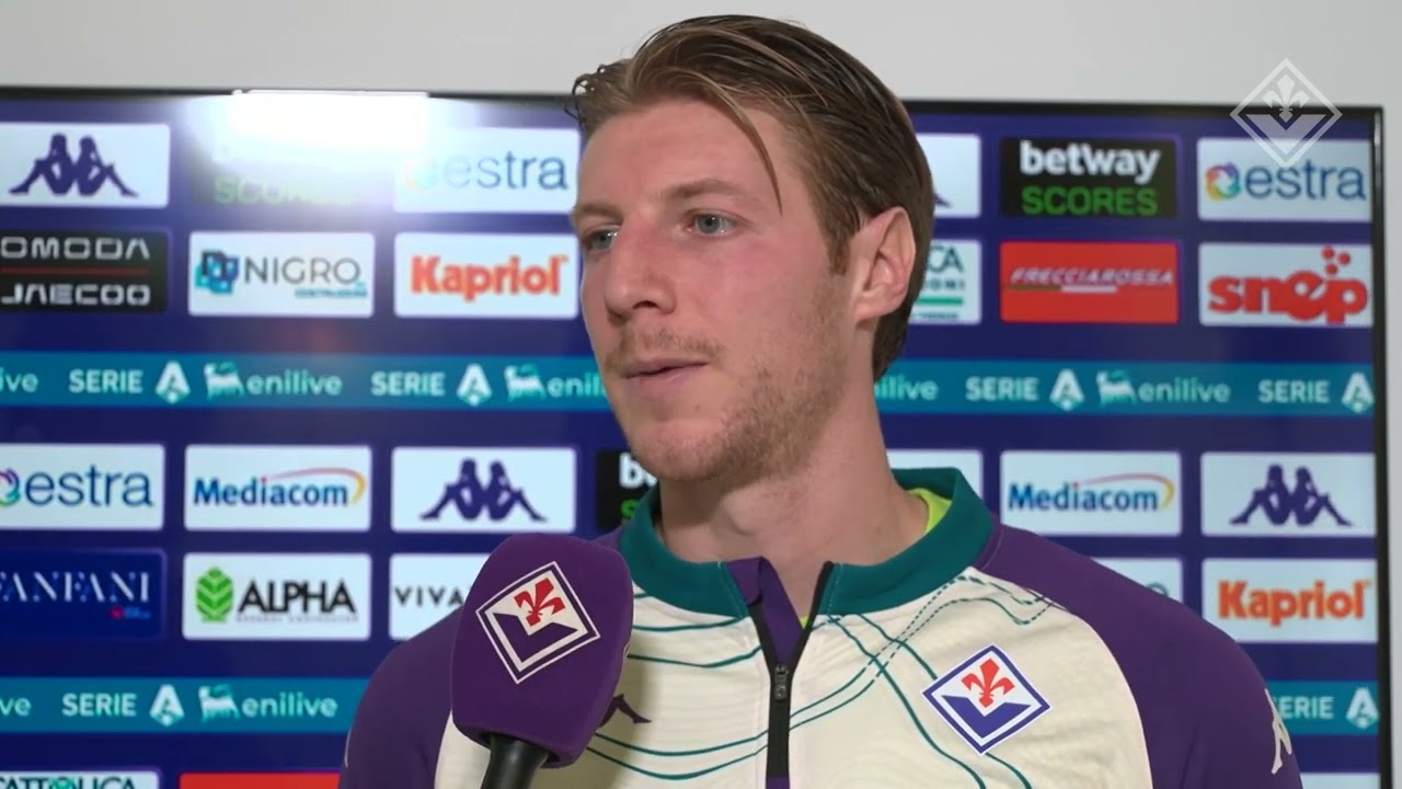 Marco Brescianini in flash zone dopo Fiorentina vs Cagliari