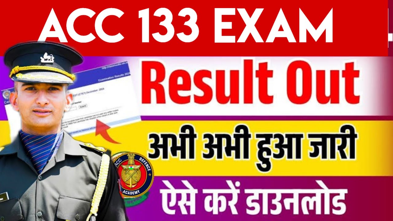 ACC 133 Result Out | Full Pdf | Check Your Name | 2263 candidates List ACC 133 Result | SCO 58 | 