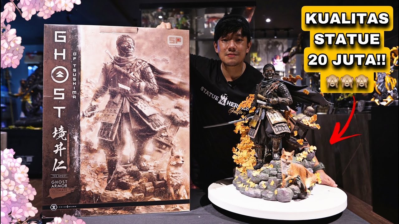 UNBOXING STATUE JIN SAKAI GHOST OF TSUSHIMA by PRIME 1 STUDIOS !! HAMPIR 20 JUTA MAN!!