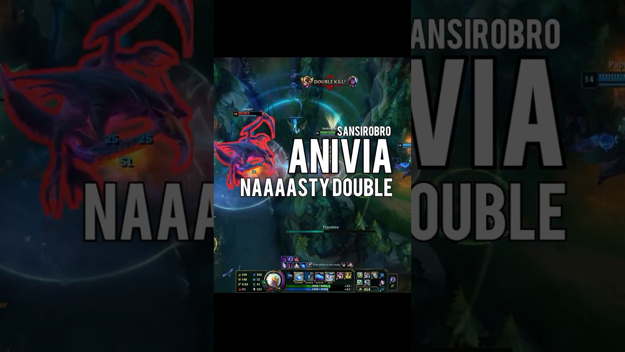 NASTY ANIVIA BAIT INTO DOUBLE-KILL ❄️❄️❄️ #anivia  #leagueoflegends