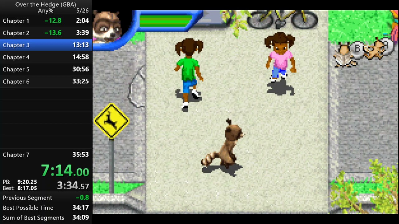 (WR) Over the Hedge (GBA) Any% Speedrun in 33:39