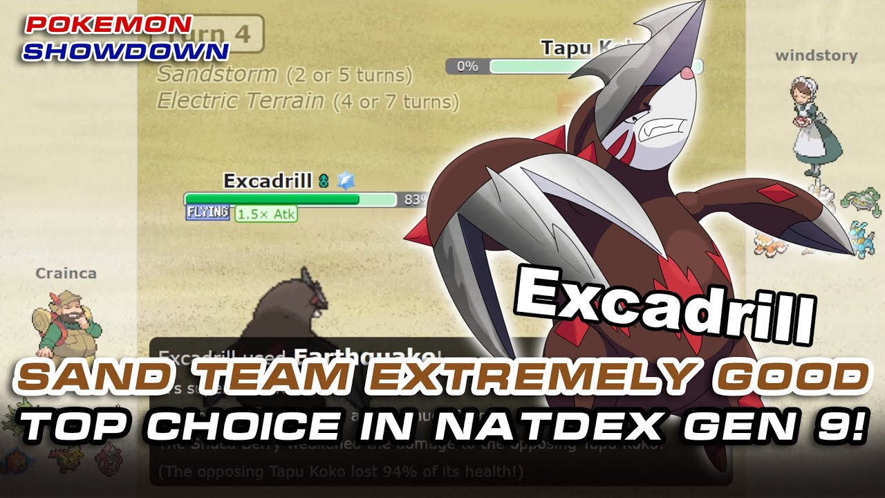 SAND TEAM is Extremely good: Top choice in NatDex Gen 9! | Pokemon Showdown |
